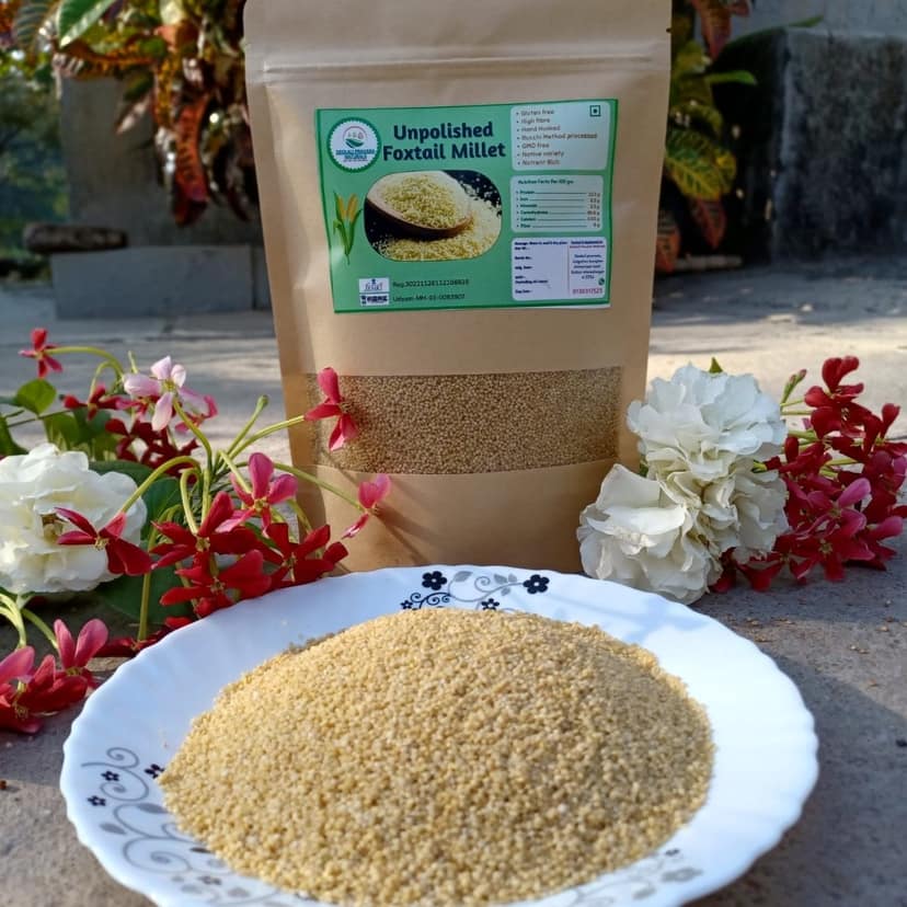 Deolali Pravara Naturals Unpolished Foxtail Millet | High Fibre & Gluten Free | Healthy Staple