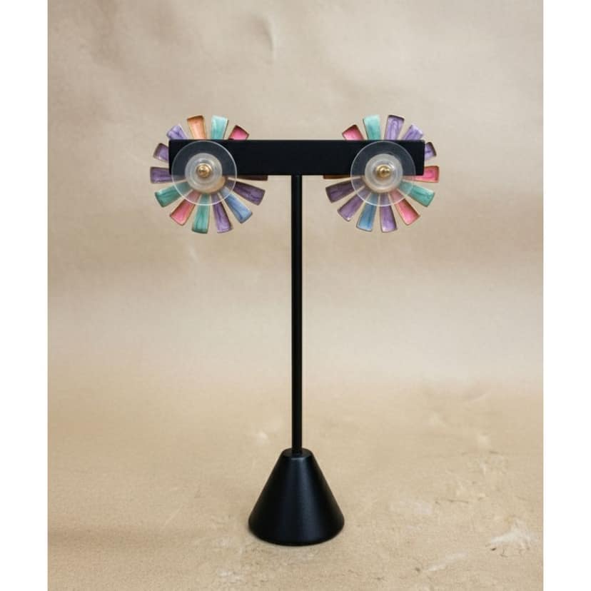 Earrings Multi-Color Stud view 2