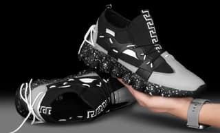 WOYAK Men Mesh Lace-Up Walking Running Jogging Breathable Shoes