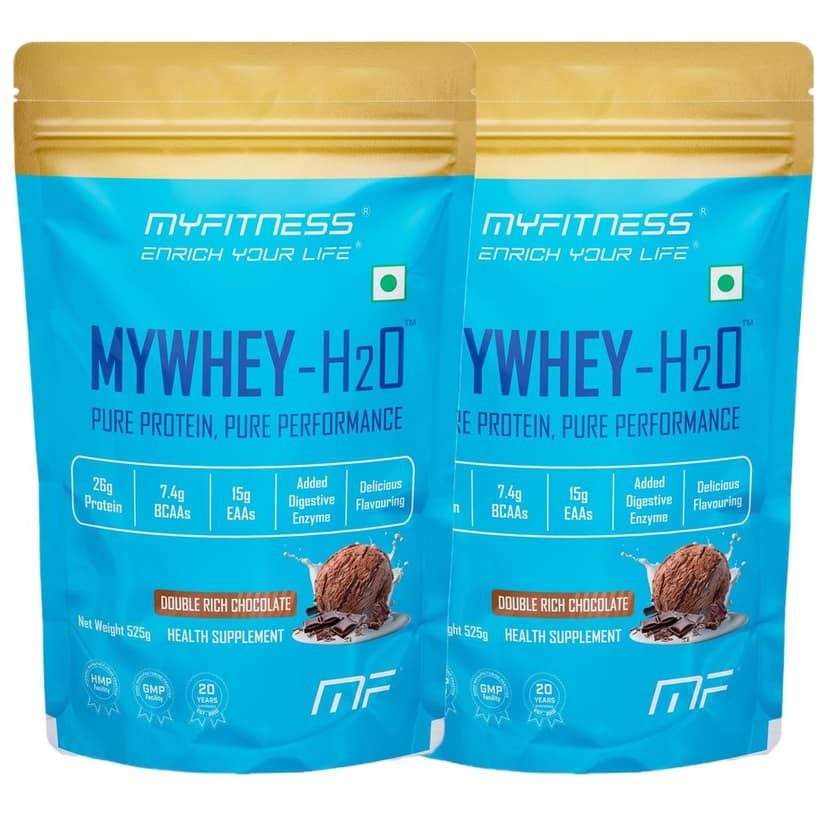 Myfitness Mywhey H2O | 26g Protein Per Serving | 7.4g BCAAs | 15g EAAs | Added Digestive Enzymes |