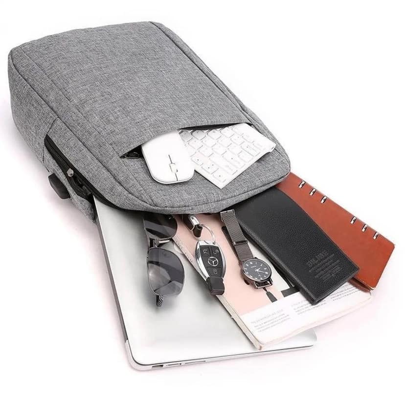 Laptop Bag With Adjustable Shoulder Strap & Storage Pockets, Lightweight, Water-Resistant, Travel-Friendly Bag Office Bag / School Bag / College Bag / Business Bag view 3