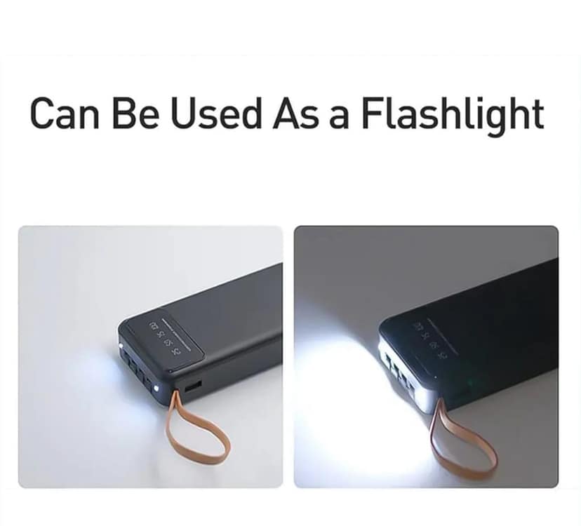 10000mAh, 12W Fast Charging Power Bank with built 4 in 1 USB, Micro USB, Type-C & Lightning Cables, with Mobile Holder, Universal Compatibility (1 Pc) view 2