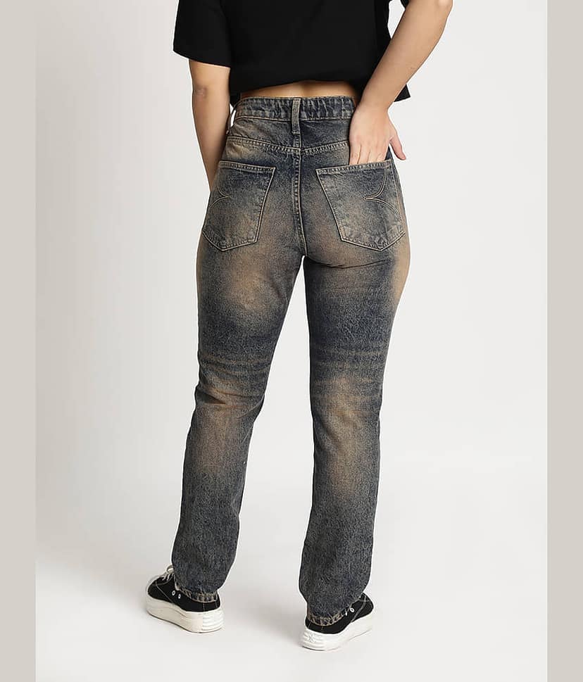 Bene Kleed - Blue Cotton Regular Fit Women's Jeans ( Pack of 1 ) view 4