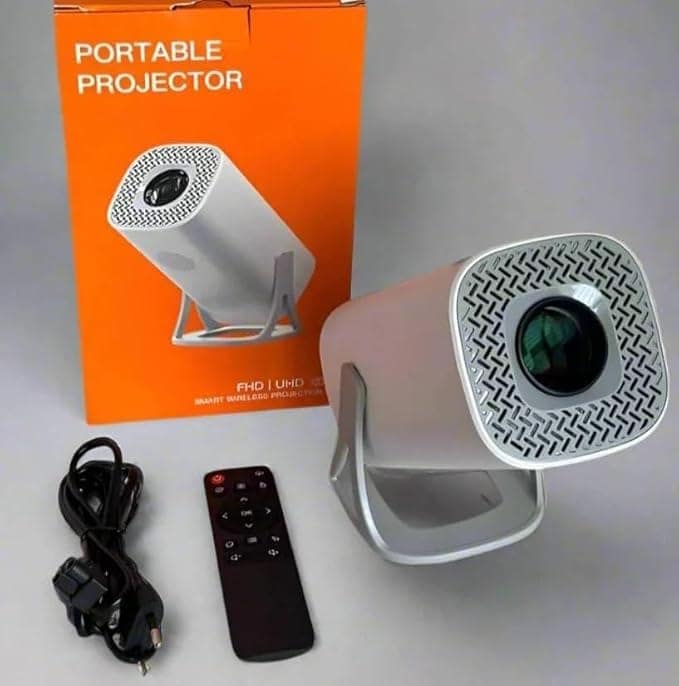 S40 HD Smart Portable Projector, 3500 Lumens, 180-Degree Projection Angle, Compact Design with Multiple Ports view 4
