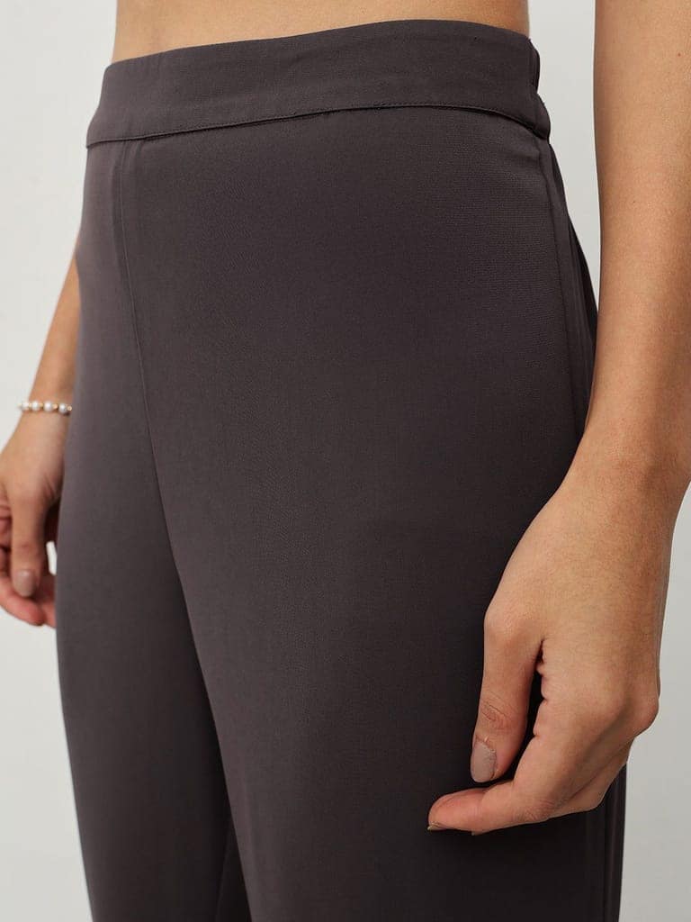 Charcoal Peplum Co-ord Set view 7