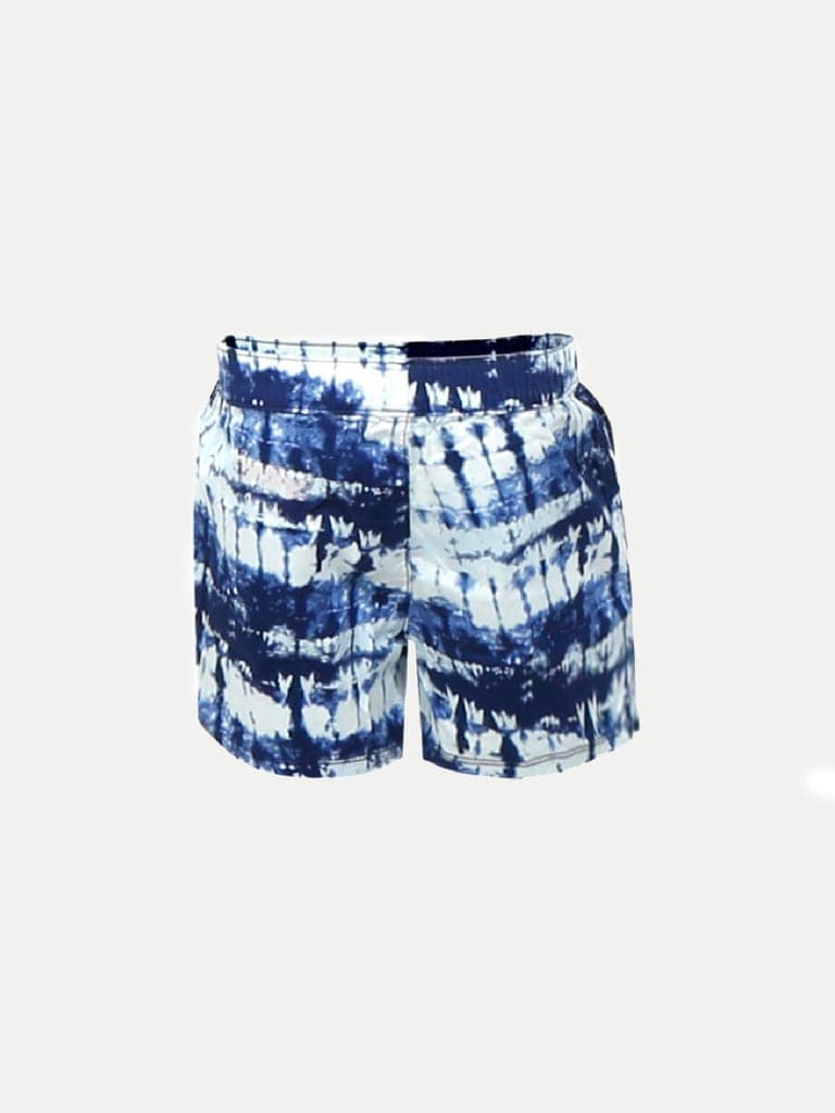Teen Girls Blue All Over Print shorts view 4
