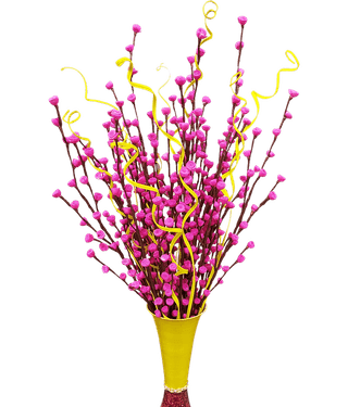 Fab n Style Rose Pink Artificial Flowers Bunch (16 Sticks)