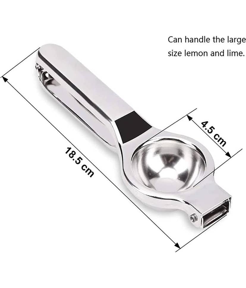 JISUN - Silver Stainless Steel Pizza Cutter & Lemon Squeezer ( Set of 2 ) view 2