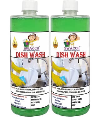Dish Wash 2 Litre Neem Alovera I Dish Wash Liquid and Kitchen Cleaner I Dish Washer Liquid With Fragrance I Kitchen Utensil Cleaner Removes Grease & Oil