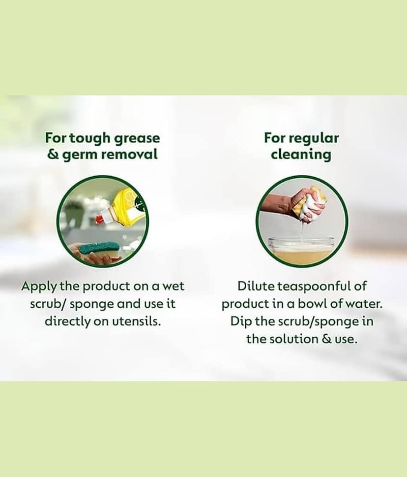 Dish Wash 2 Litre Neem Alovera I Dish Wash Liquid and Kitchen Cleaner I Dish Washer Liquid With Fragrance I Kitchen Utensil Cleaner Removes Grease & Oil view 4