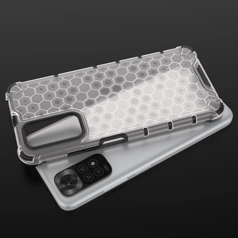 Faircost Hybrid Shockproof Back Cover for Redmi Note 11/ 11S Hard Outside Soft Inside- (Polycabonate::Transparent) view 3