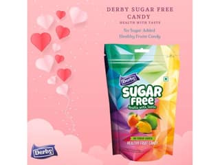 Derby Sugar Free Candy Standy Pouch, Pack Of 1 - 80g, No sugar Candy, Super for Diabetic Patients