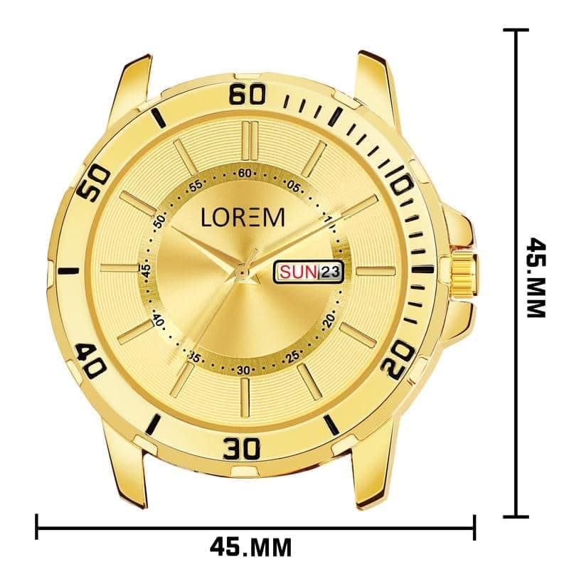 LOREM Everyday Elegance Black Day-Date Function Casual Analog Watch for Men-UF view 5