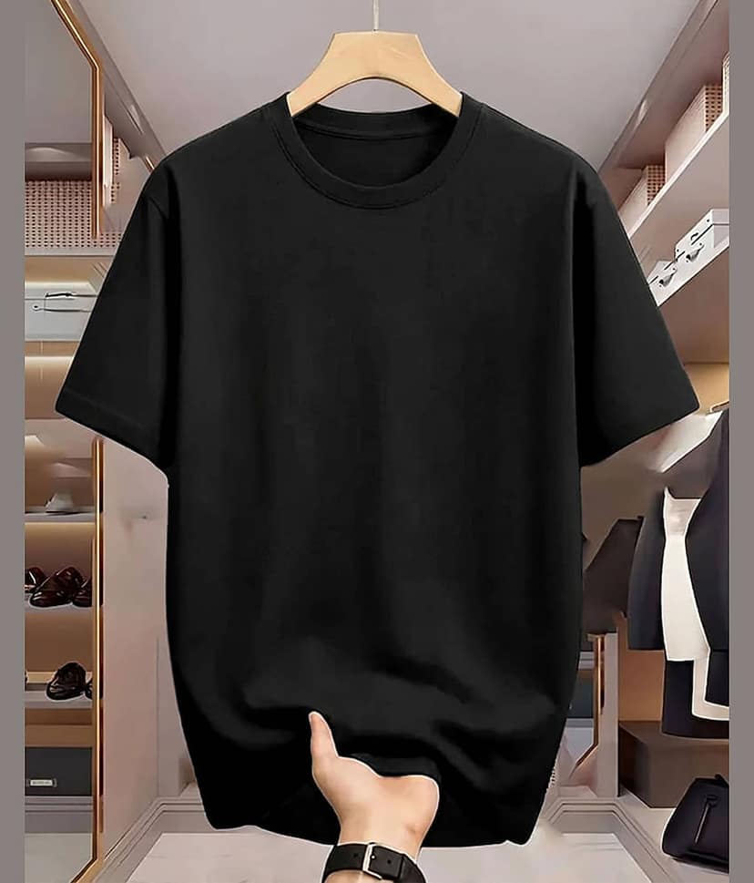 AOOSH Men Cotton Blend Oversized Fit Printed T-Shirt ( Multicolor1 ) view 2