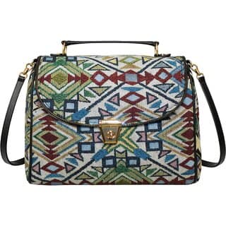 Tribal Geo Tapestry Crossbody Bag