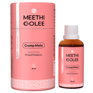 Crampmate Homeopathic Oral Drops for Hormonal Balance, PCOS & PCOD Support – Period Pain Relief, Menstrual Cramp Comfort, PMS Mood Support, Bloating Relief – Women’s Health Care Formula – 30ml