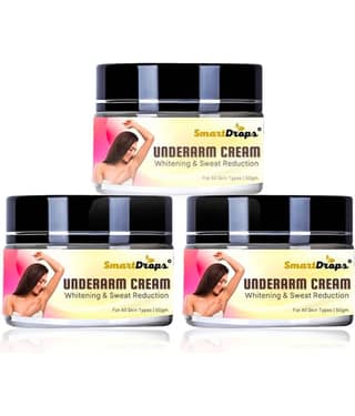 Smartdrops Underarm Whitening Skin Brightning Cream 50 g - Pack of 3