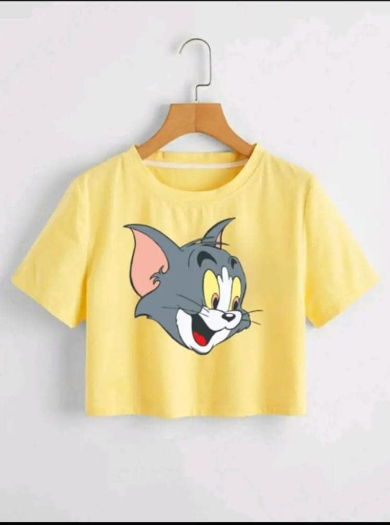 Classic Cotton Printed Crop Tops for Women