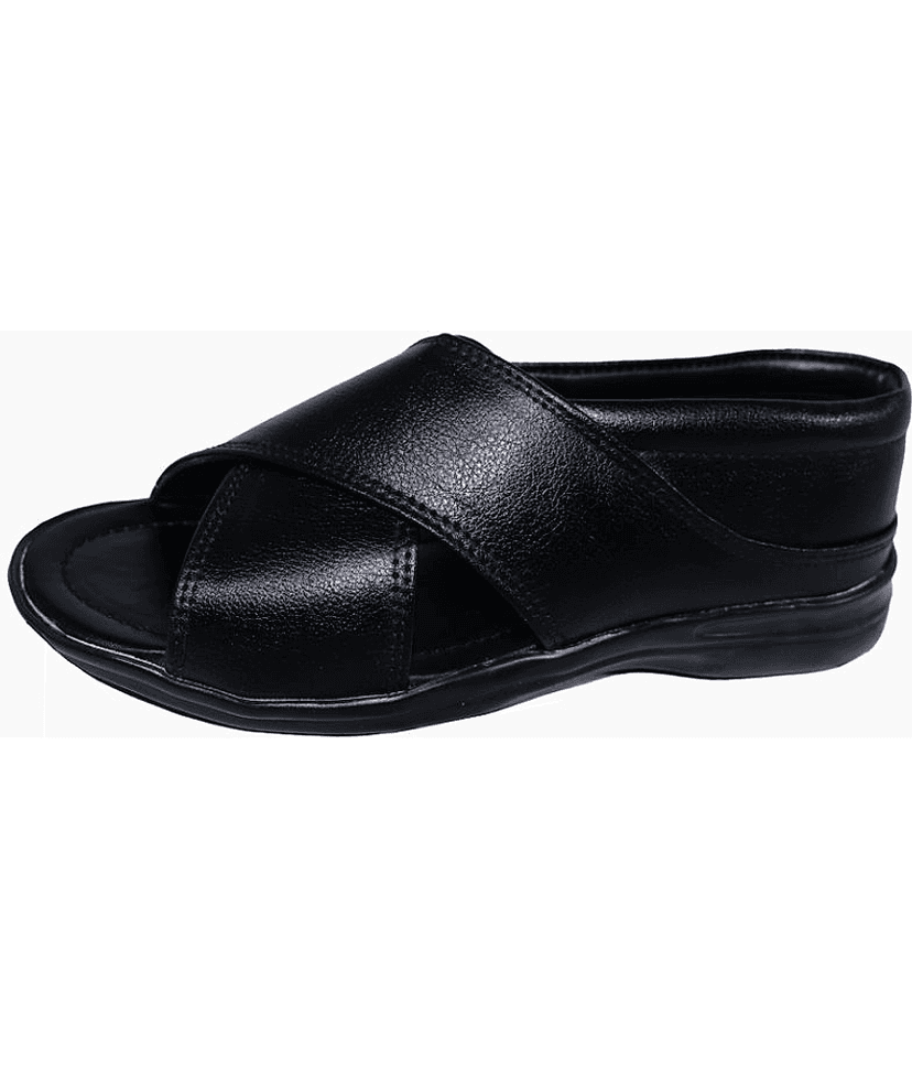 RAGE GAZE - Black Men's Sandals