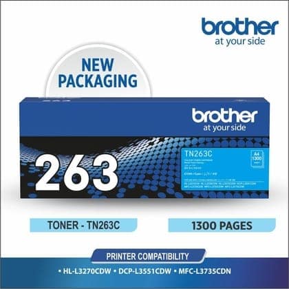 Brother TN 263 Cyan Toner Cartridge view 3