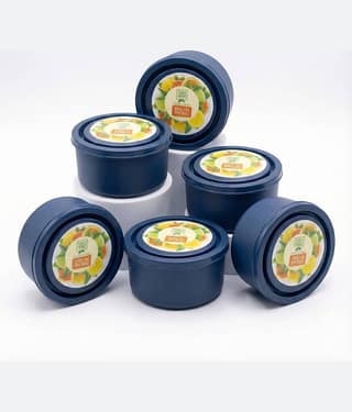Kitcorner Stainless Steel Lunch Box 6 - Container ( Pack of 6 )