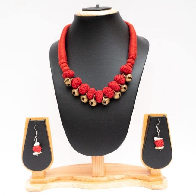 Handcrafted Necklace With Earing view 2
