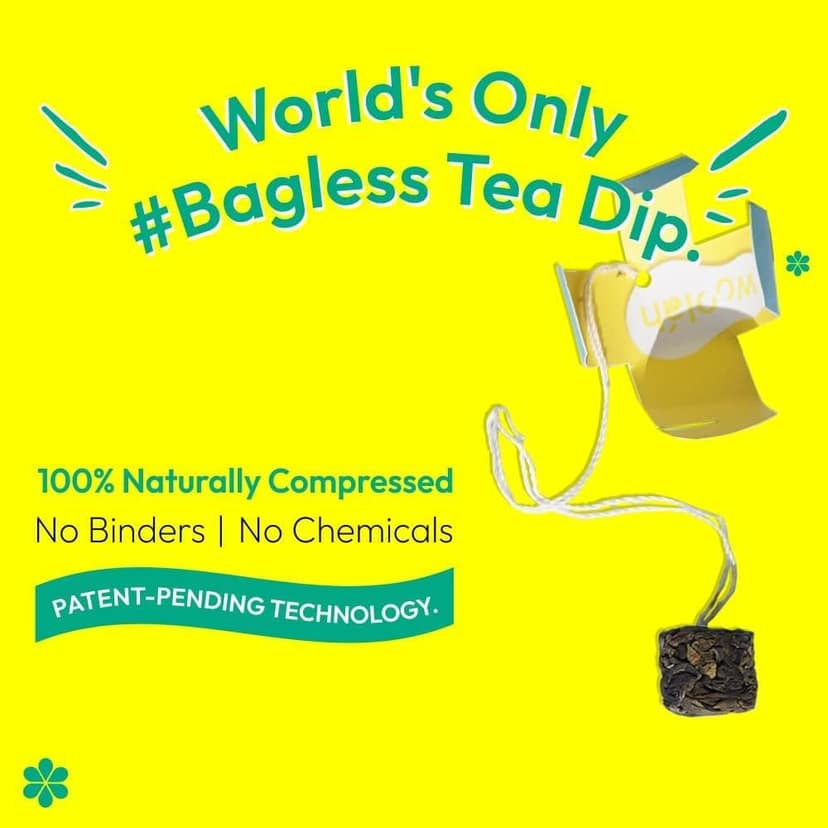 Woolah MONTHY COMBO of 8 Packs - World's 1st Bagless Whole Leaf Organic Tea Dip| 120 pcs | Naturally Anti-Oxidant | Relieves Stress | Plastic-free view 4