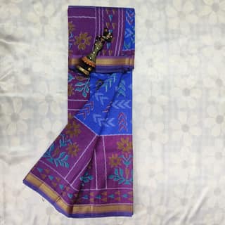 Poochampally Silk Saree With Blouse