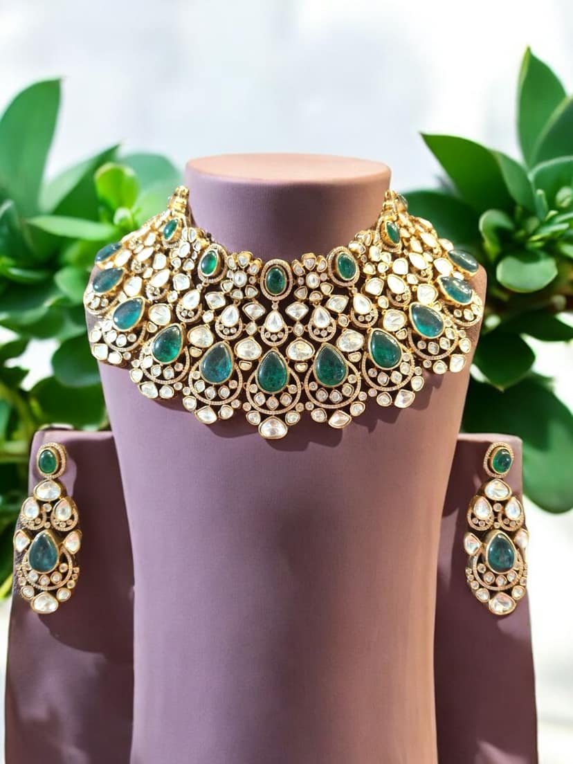 Emerald Elegance - The Royal Bride By Dia Art Jewels