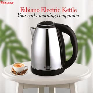 Fabiano Platinum 1.5L Electric Kettle with Stainless Steel Body