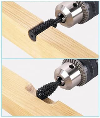 5pcs/set High Speed Steel Burr Drill Bit Set Wood Carving Rasps For Dremel Shank Burs Tools Cutting Tool Black