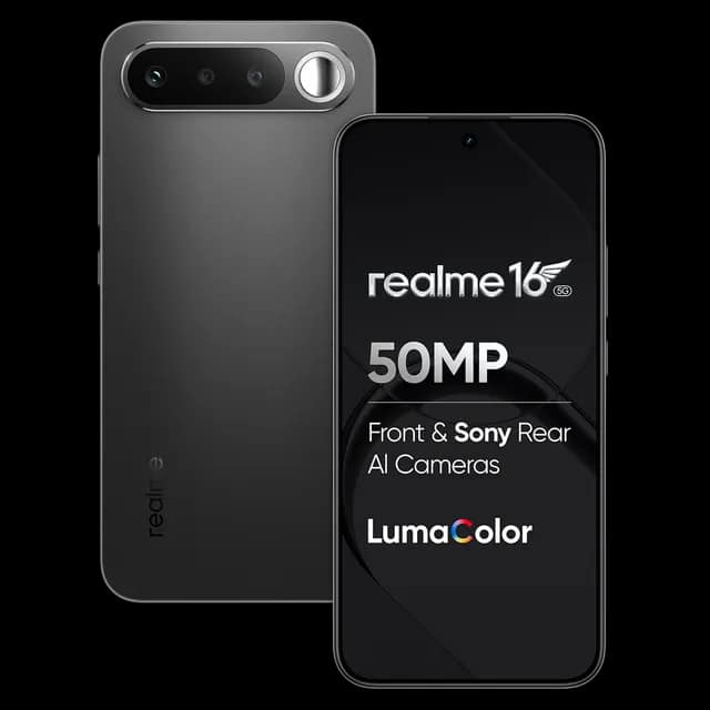 REALME 16 5G (Air Black, 8GB RAM, 128GB Storage)