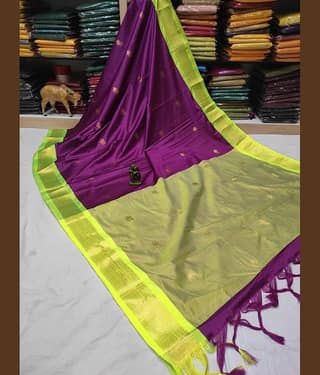 FAB SILK Cotton Silk Woven Saree With Unstitched Blouse Piece ( Pink )