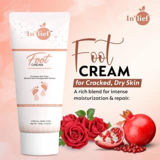 Deep Moisturizing Foot Cream with Shea Butter & Pomegranate Extract – Softens Dry, Cracked Heels | Non-Greasy, Fast Absorbing | Nourishing Daily Foot Care