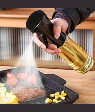 GLOWELL Glass Transparent Oil Container ( Set of 1 )