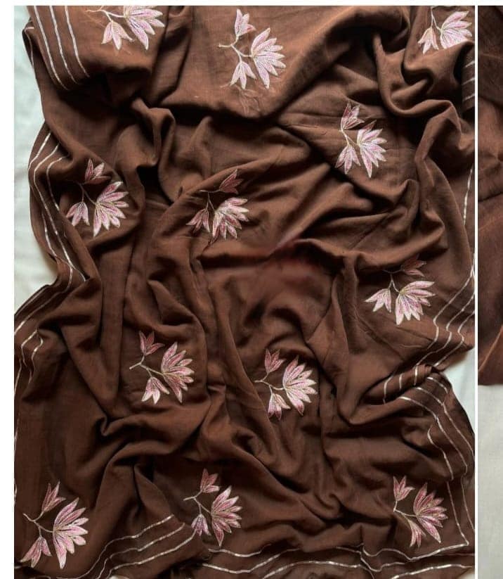 Brown Saree view 3