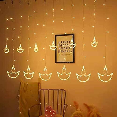 GLOWSERIE Elegant Moon-Shaped Fairy Light Curtain