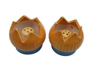 Ceramic Lotus Incense Holder Set -Yellow & Blue Aroma Diffuser (Set of 2)