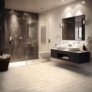 Orientbell Floor Tiles PGVT Travertino Marble 2 PCS