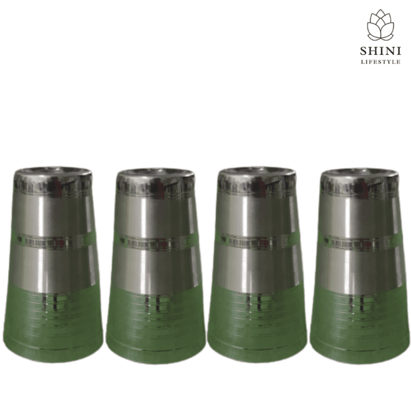SHINI LIFESTYLE (Pack of 4) LASSI GLASS, JAMBO RBT PRIYA Glass Set Water/Juice Glass