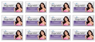 Prega News One Step Urine HCG Pregnancy Test Kit Device (Pack of 12)