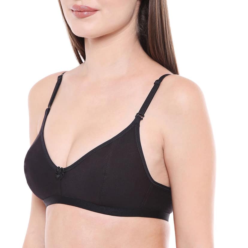Bodycare Women Cotton Spandex Full Coverage Non Padded Regular Bra E1575B view 4