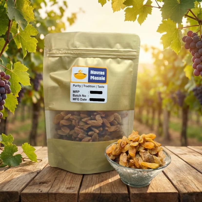 Navras Masale Kishmish - 100 gm - One pack of raisins view 4