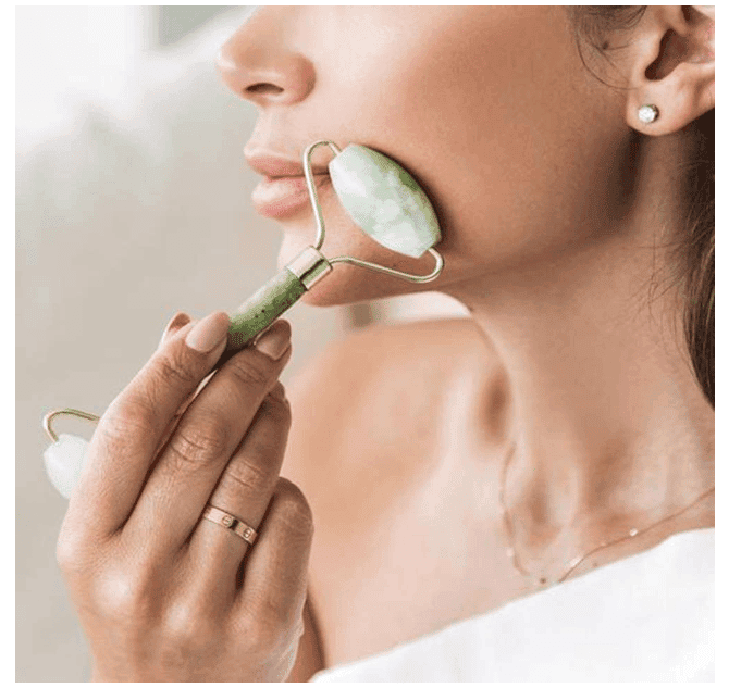 Getmecraft Jade Roller For Face Massager Natural Massage Stone Anti Aging Manual Massage Tool For Face Eye Neck Foot Massage Treatment Therapy Roller Brightens Skin,Fights Wrinkles view 3
