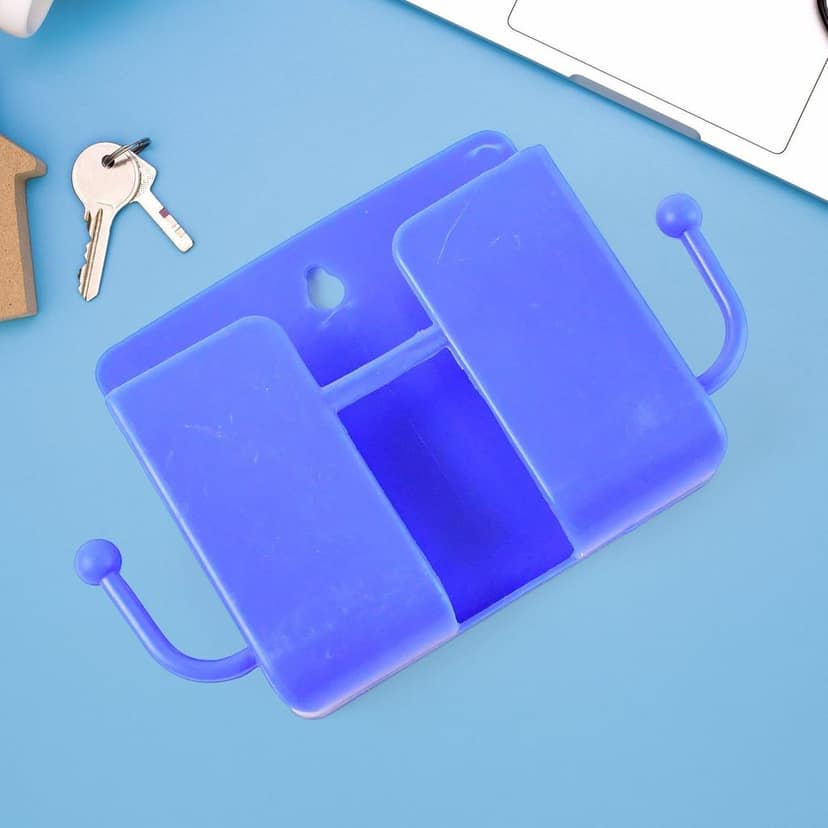 1 Pc Blue Wall mount Mobile Stand With Hook view 4