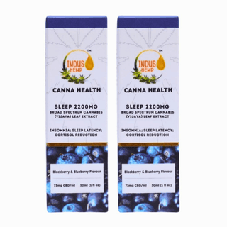 INDUS HEMP CANNA HEALTH CBD SLEEP 2200 MG | COMBO PACK OF 2
