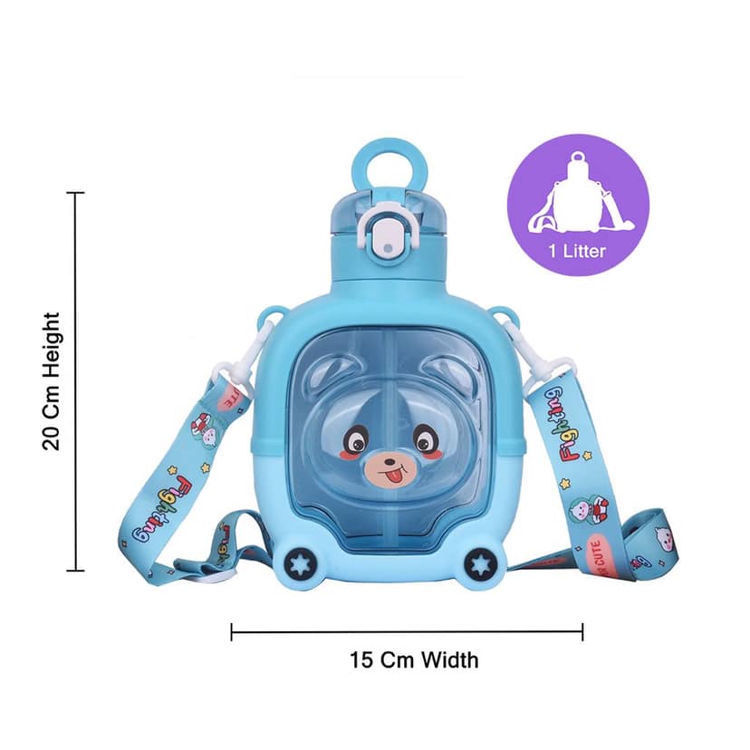 Teddy Bear Water Bottle | Kids Sipper Water Bottle | Cute Bear Water Bottle | Teddy Water Bottle | Water Bottle Teddy | Water Bottle Teddy Bear | Kids Water Bottle | Children's Water Bottle | School Kids Water Bottle | Sipper Water Bottle view 3