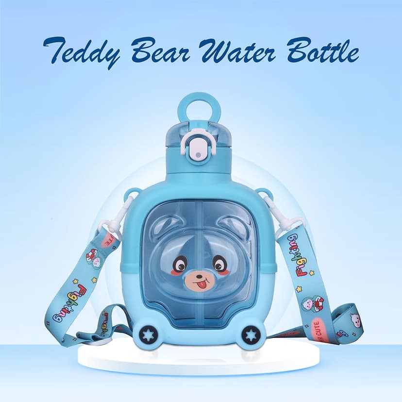 Teddy Bear Water Bottle | Kids Sipper Water Bottle | Cute Bear Water Bottle | Teddy Water Bottle | Water Bottle Teddy | Water Bottle Teddy Bear | Kids Water Bottle | Children's Water Bottle | School Kids Water Bottle | Sipper Water Bottle view 4
