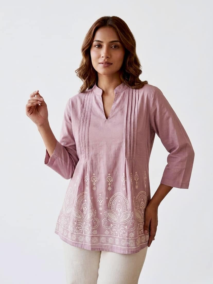 Glamvila Meher Motif Top