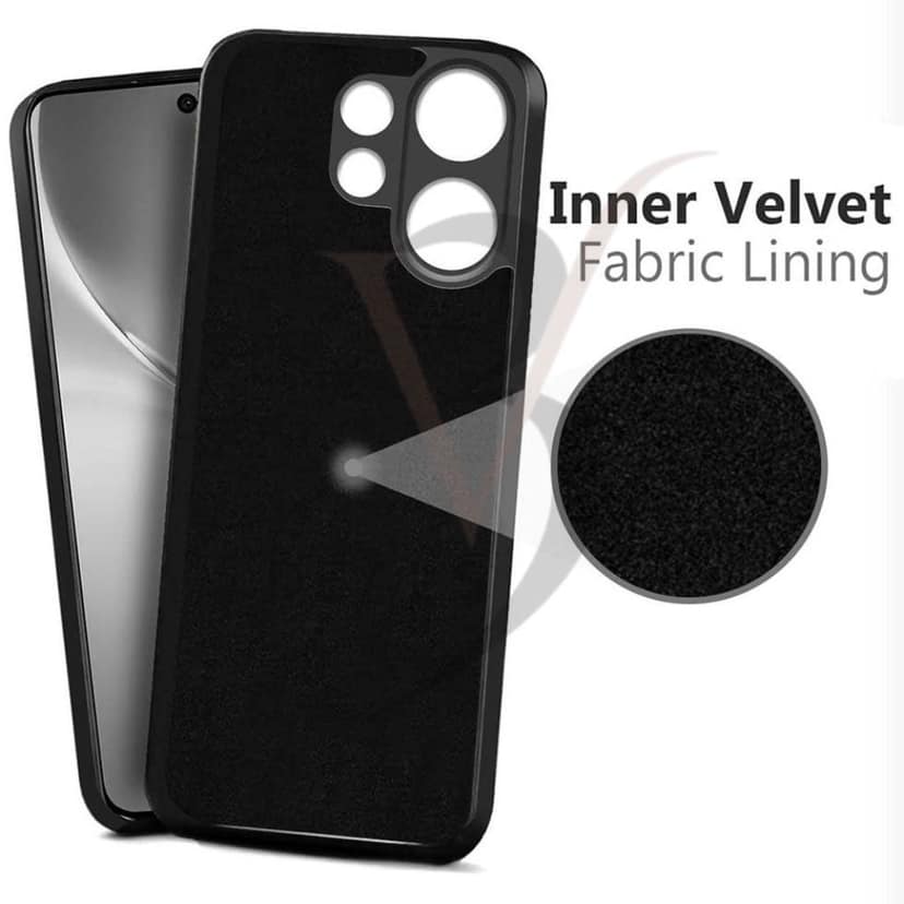 V3Deals Imported OG Silicone Protective Phone Case Compatible for Vivo V60 5G/V60e 5G/T4 Pro 5G, Black, Anti-Scratch, Anti-Fingerprint, Camera Protection view 6